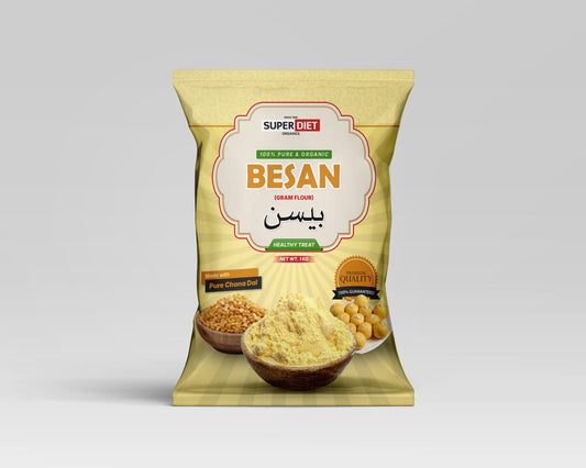 Premium Organic Besan – 100% Pure Gram Flour ( 1 Kg )
